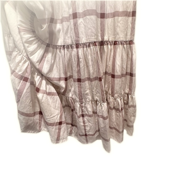 NWT Levi's Made&Crafted WINTER KAFTAN OffWhite Cherry Plaid Heavy Tiered Lined S - Picture 9 of 16